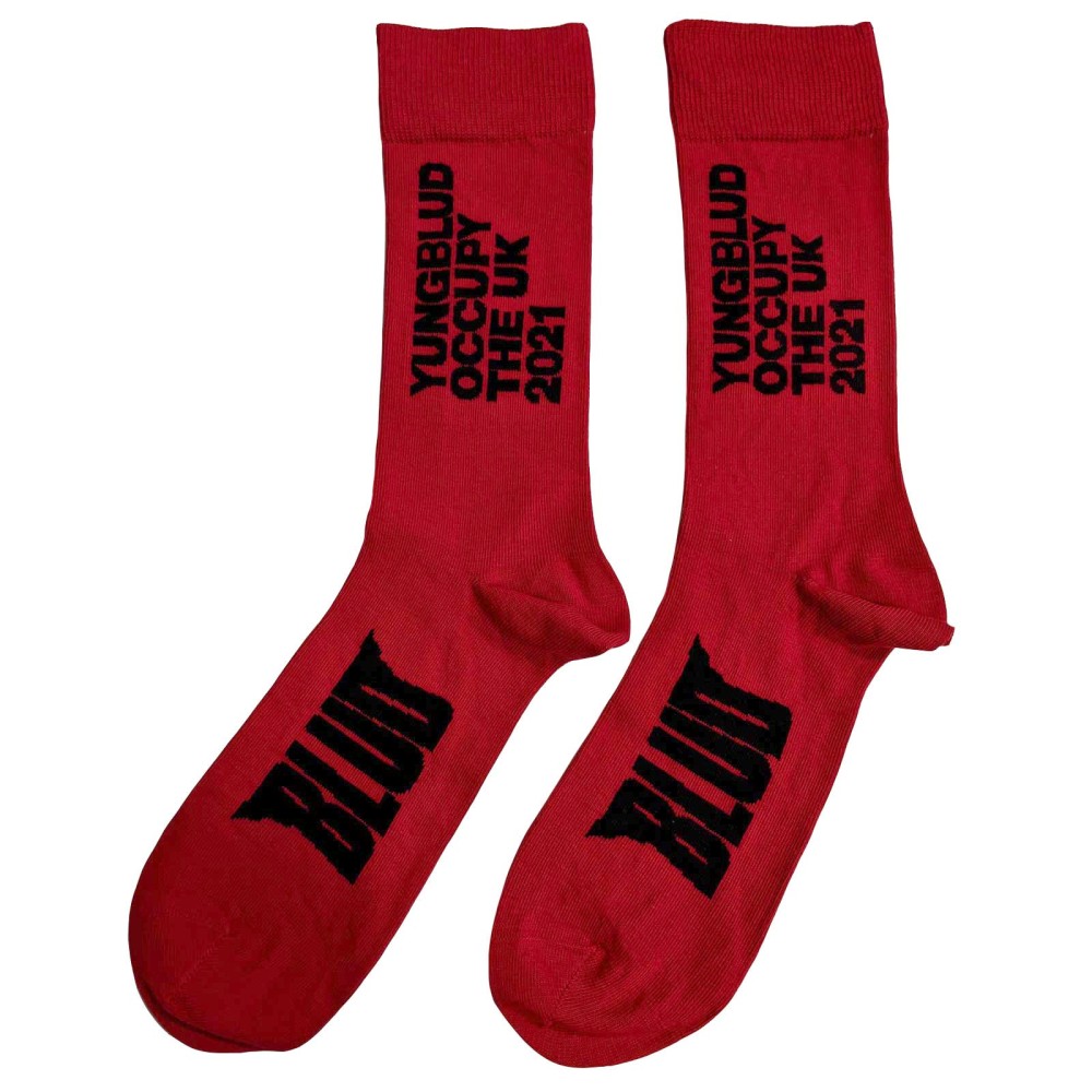 Yungblud - Occupy The UK Socken - EU 40-45 - Rot